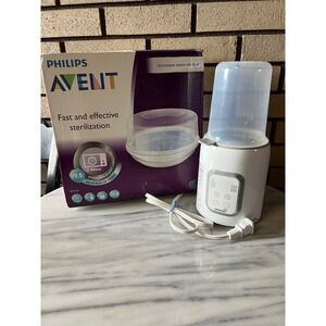 Philips Avent Microwave Steam Sterilizer AND Grownsy Bottle Warmer